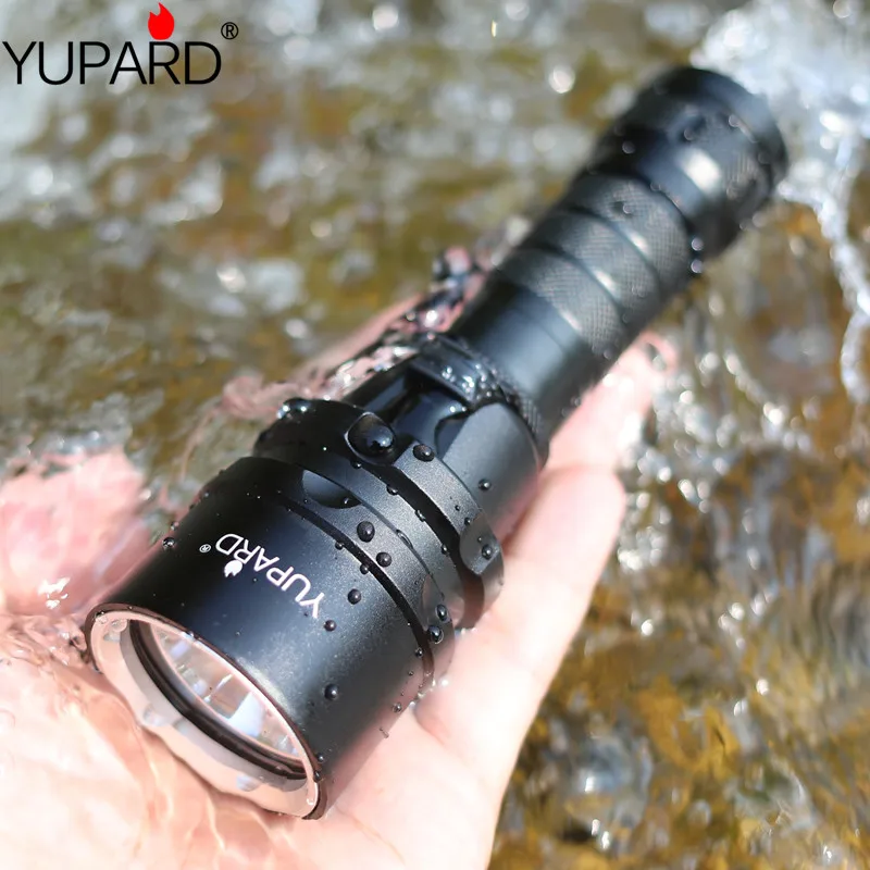 Водонепроницаемый светодиодный фонарик YUPARD XM-L2 LED T6 для дайвинга нижнего белья