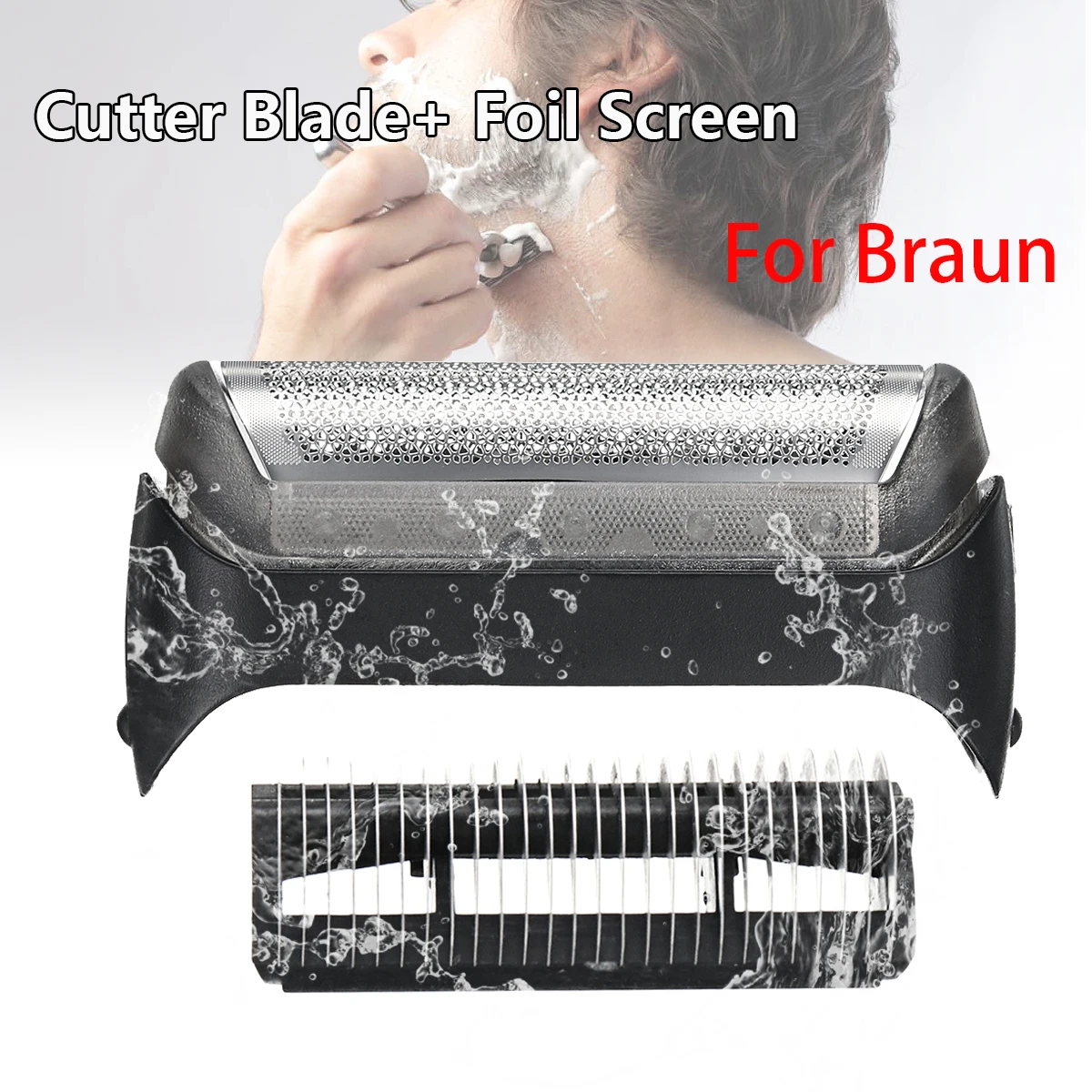 Бритва Лезвие режущая головка Замена Фольга для Braun 10B серии 190 180 170 1735