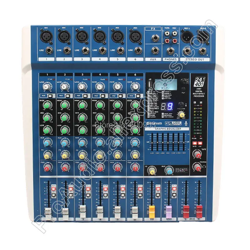 MICWL ZDR600 Live Studio микрофонные Микшеры микшерная консоль Bluetooth беспроводной USB 24