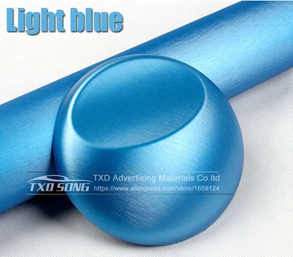 metallic light blue Cay укладки градиентный нейтрально-серый фильтр металлик матовый Алюминий винил металлический виниловая пленка для отделки автомобиля стикер автомобиля с Размеры: 10/20 Вт, 30 Вт/40/50/60x152 см - Название цвета: metallic light blue