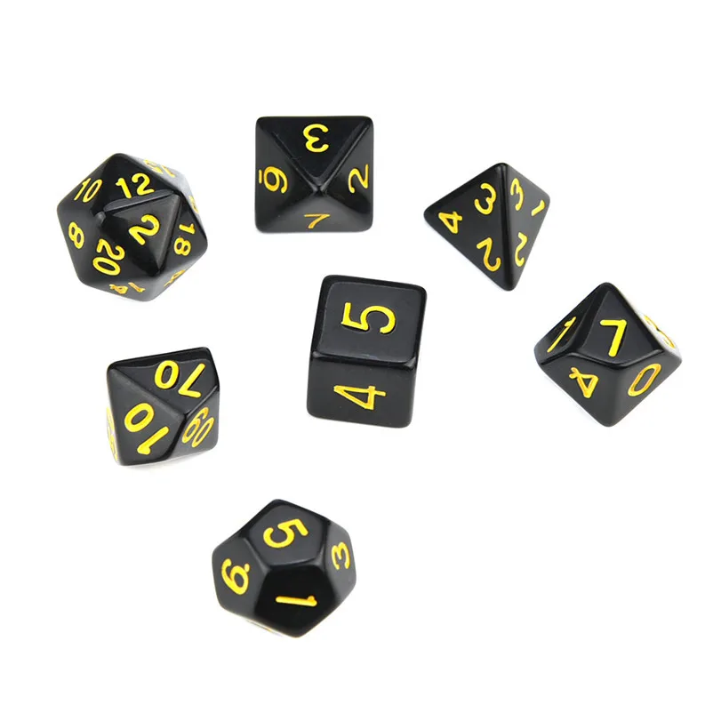 Оптовая продажа 7 шт./компл. новые игральные кости игровые кубики драконы