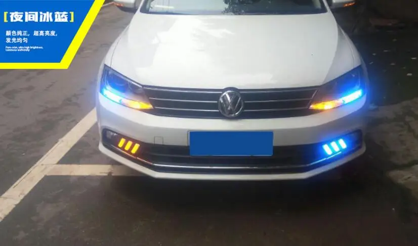 Автомобильные аксессуары, Jetta дневной свет;~,! Светодиодный, Jetta противотуманный свет, автостайлинг, polo, passat, magotan, Sagitar, sharan