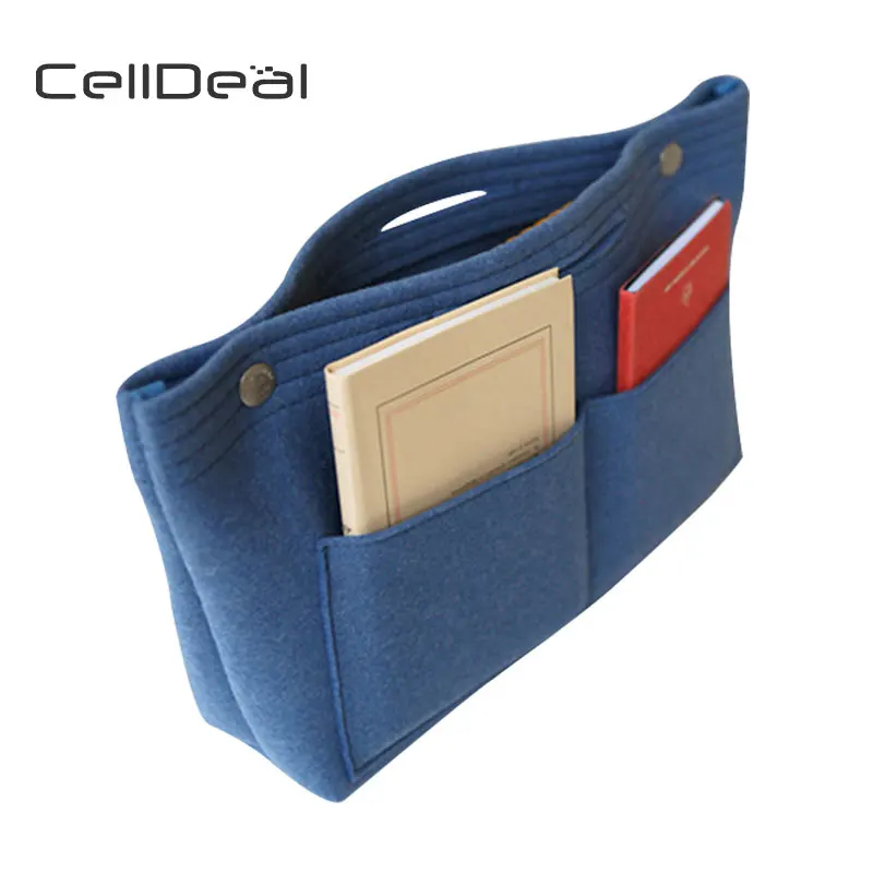 CellDeal High Quality Felt Bag in Casual Travel Multi-pockets Storage Liner Package Fashion Women Handbags | Багаж и сумки