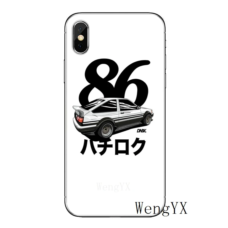 Initial D Ae86 роскошь для Apple iPhone 8 7 plus 6s 6 plus X XR XS Макс SE 5S 5c 5 4S 4 ТПУ Мягкая Телефон Чехол - Цвет: Initial-D-Ae86-A-03
