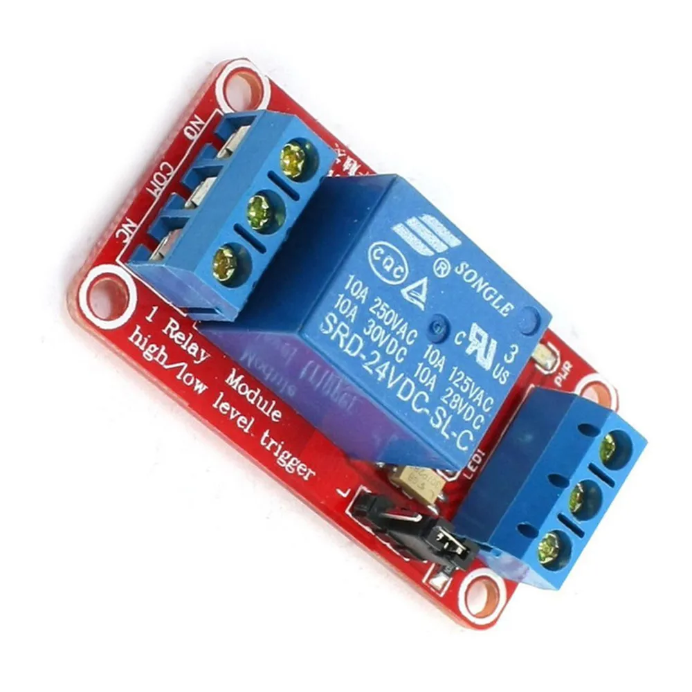 1 канальный релейный модуль 5V 9V 24V Высокая/Низкий уровень триггера реле Управление с анод для Arduino