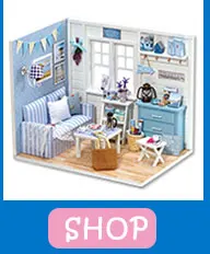 Мини muñeca Casa de игрушка "сделай сам" miniatura 3D de casa de muñecas de madera из miniatura muebles regalo театр V1-V3