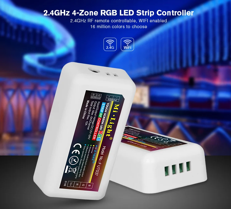 Mi светильник FUT037 2 4G беспроводной 4-зонный радиочастотный RGB светодиодный