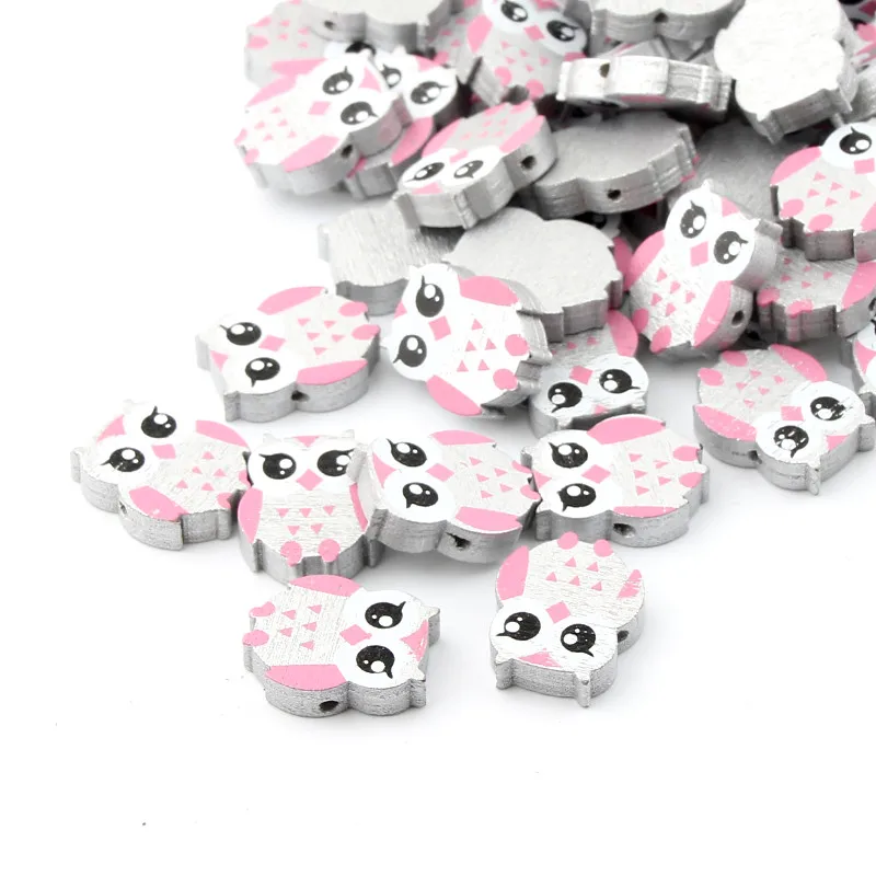 50 шт. деревянные бусины в виде совы|beads spacers beads|beads for jewelry makingspacer beads |