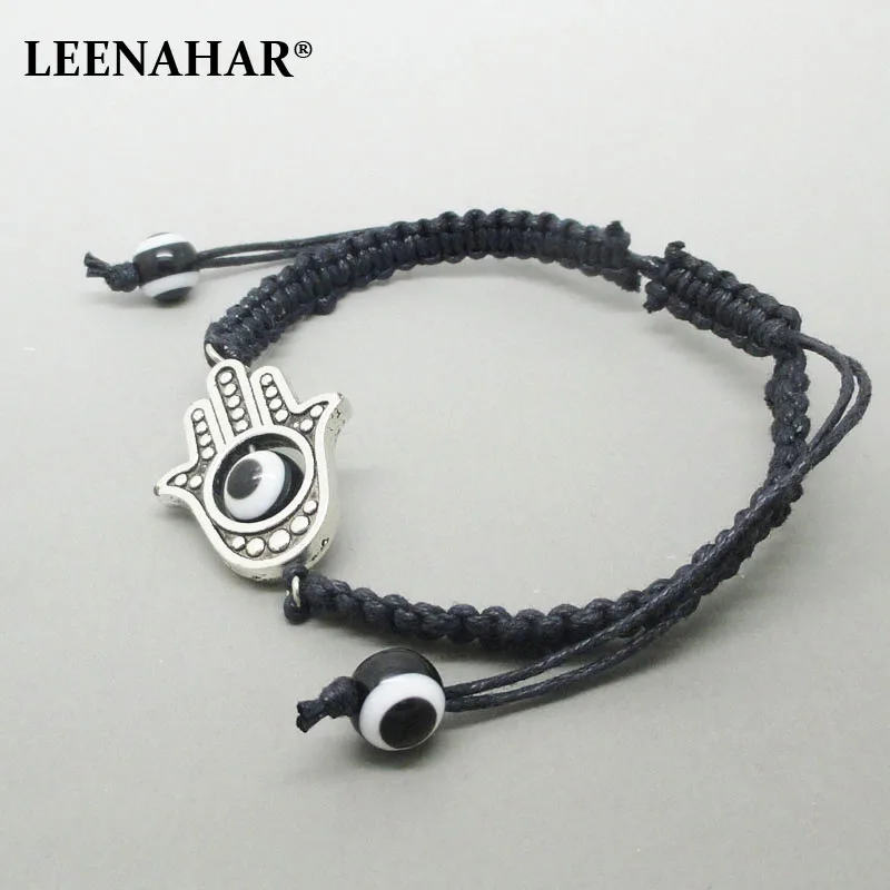 1 шт. красные плетеные браслеты с амулетом Хамса ручной работы kabbalah Злой Глаз