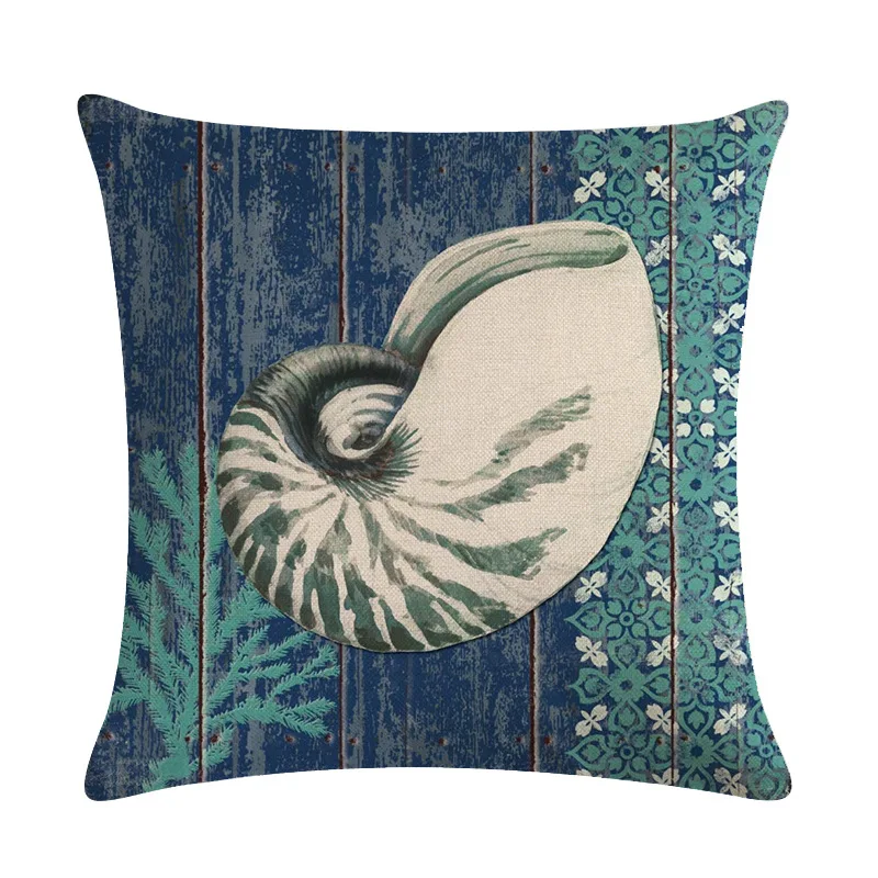 Морские наволочки для подушек морская наволочка Пляжная подушки 45x45 см | Дом и сад