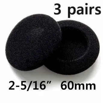 

Foam Pad Ear Cover for Philips Sony Headphones-3pairs of 2-5/16-Inch