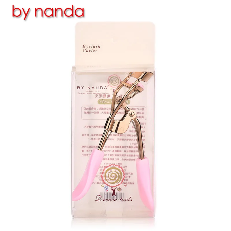 Высокое качество брендовые розовые ручки металлические щипцы для завивки ресниц