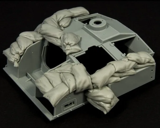 Немецкая штурмовая пушка в масштабе 1/35 песчаные мешки модель из смолы Второй