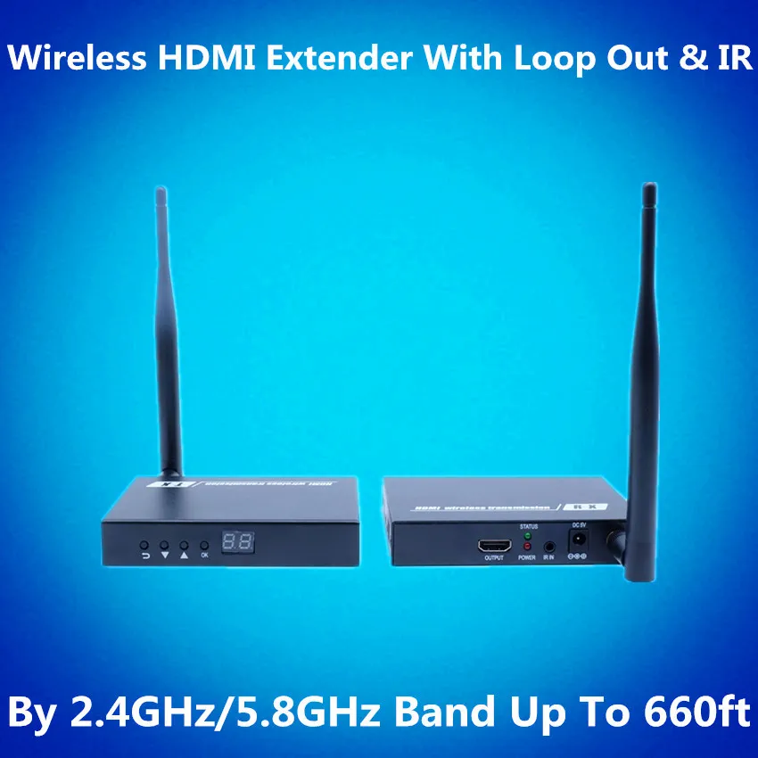 ZY DT211W 660ft беспроводной HDMI удлинитель передатчик 200 м 1080P WIFI видео аудио
