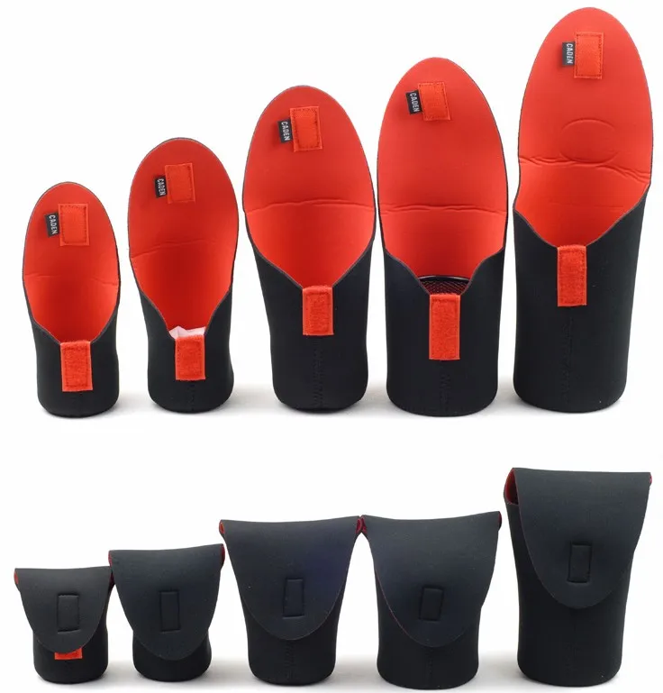 Высокое качество 5 шт./лот неопрен DSLR объектив камеры Мягкий защитный чехол сумка