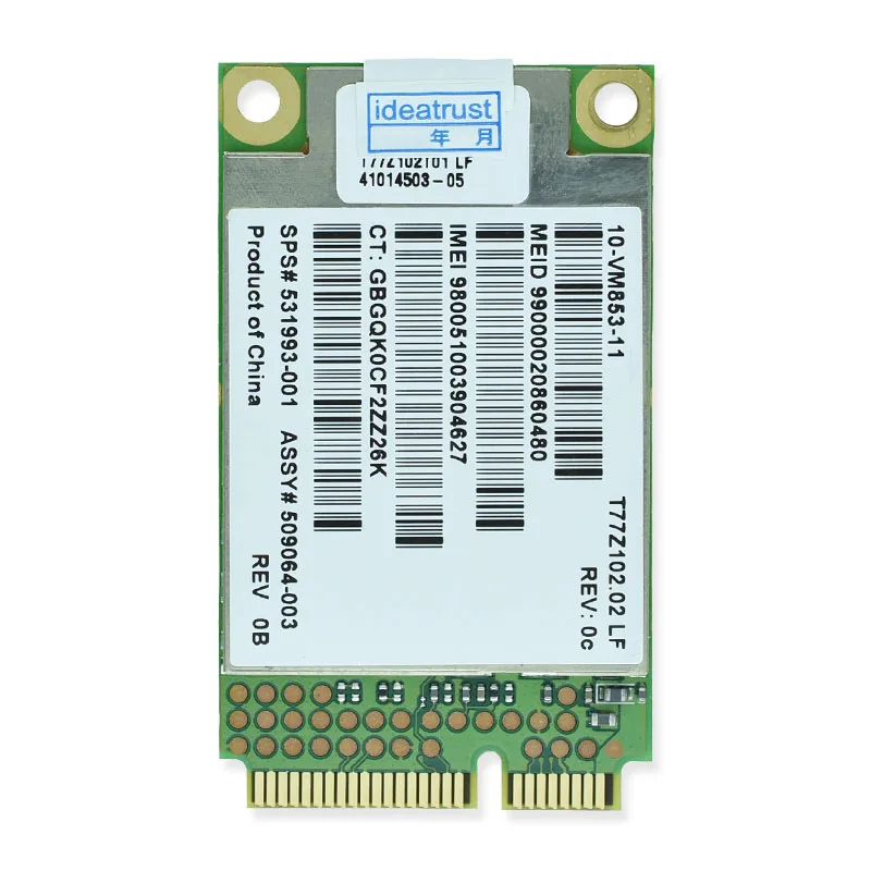 Gobi2000 UN2420 беспроводная сетевая карта 3g WWAN для ноутбука 2540P 2740P 8440P 8440W 8540P 8540W 8740P hp