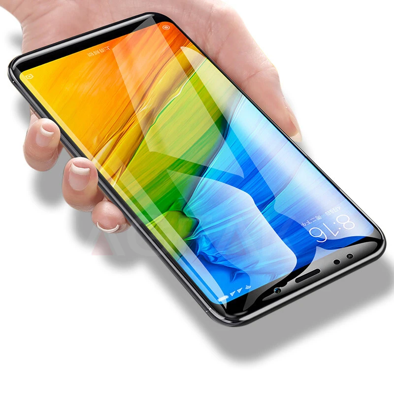 Защитное стекло для Xiaomi Redmi 5 plus защита экрана полное покрытие белый и черный
