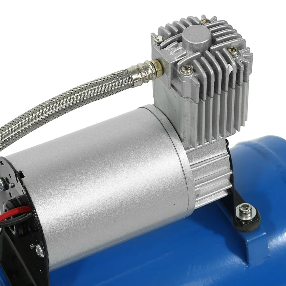 120PSI для 150PSI 12V воздушный насос подкачки шин компрессор с 6L для воздуха рог поезд грузовик RV шины с 500 см/16.4ft шланг