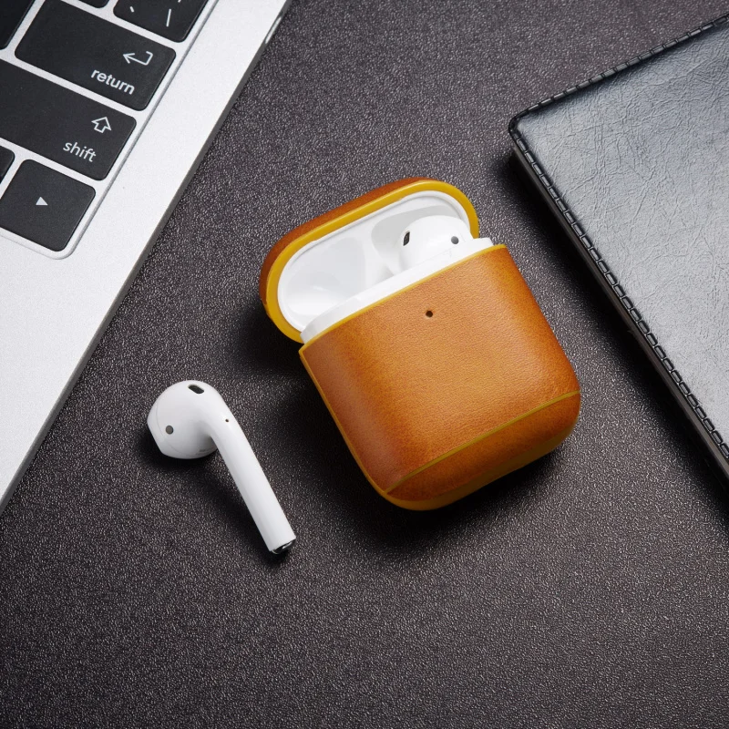 Роскошный чехол для наушников для Apple Airpods, чехол из искусственной кожи, беспроводной Bluetooth чехол для наушников, аксессуары для Airpods с брелком