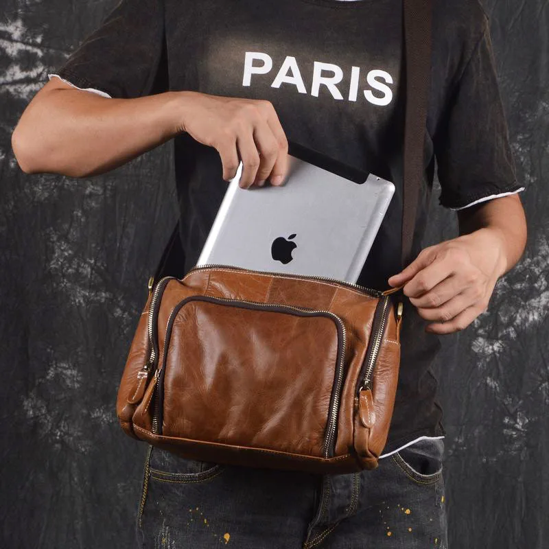 AETOO новинка ручная работа цилиндрическая сумка на плечо верхний слой Воловья