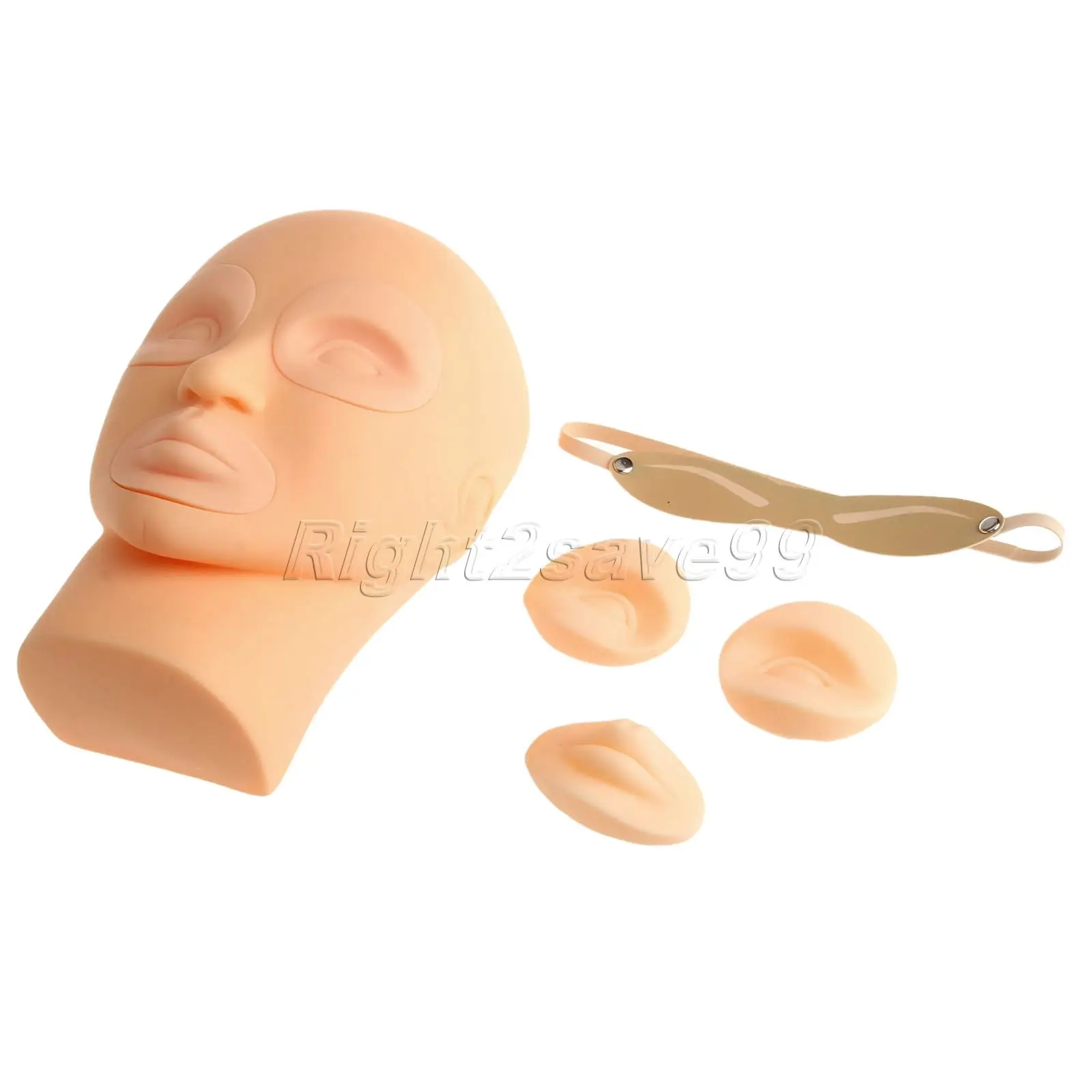 Манекен для тренировки кожи начинающих 1 комплект: голова татуировки + бровей 2