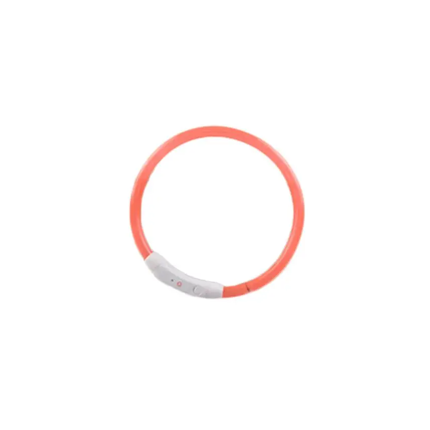 Orange Usb зарядка ошейник для собак перезаряжаемый светодиодный светящийся ночной ошейник для собак светящийся безопасный ошейник для домашних животных# M5 - Цвет: Orange