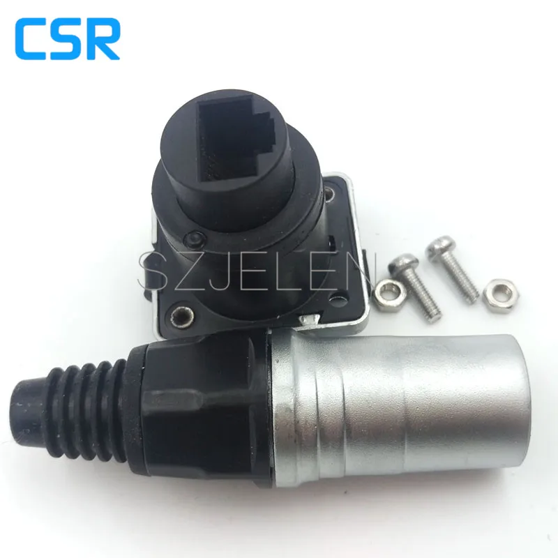 Папа и мама RJ45 панельный разъем розетка водонепроницаемый пыленепроницаемый