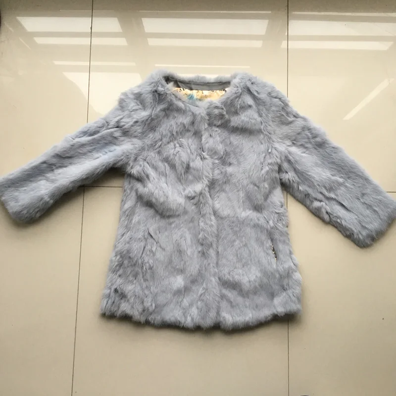 100% реальные из натурального кроличьего меха с капюшоном пальто eal/куртка мехом
