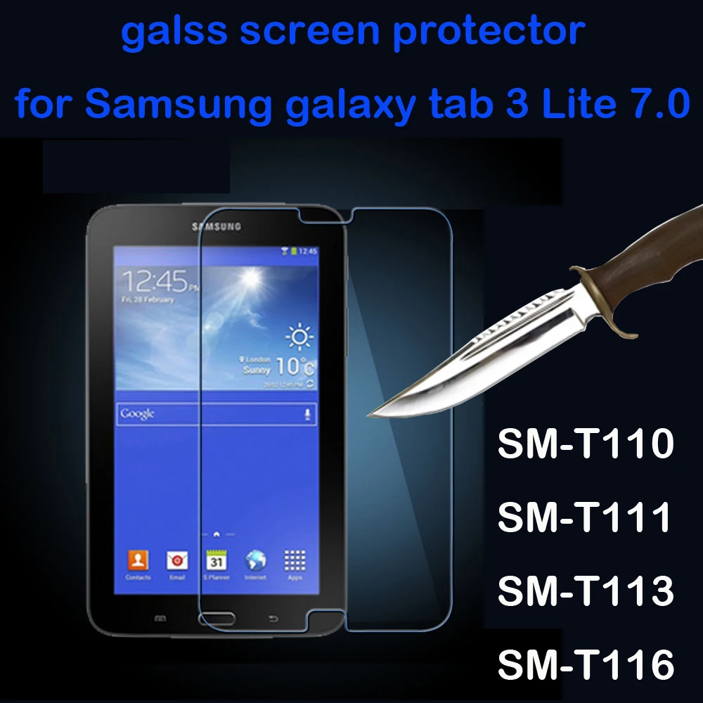 Защитное стекло закаленное для Samsung Galaxy Tab 3 Lite 7 0|Защитные экраны планшеов| |