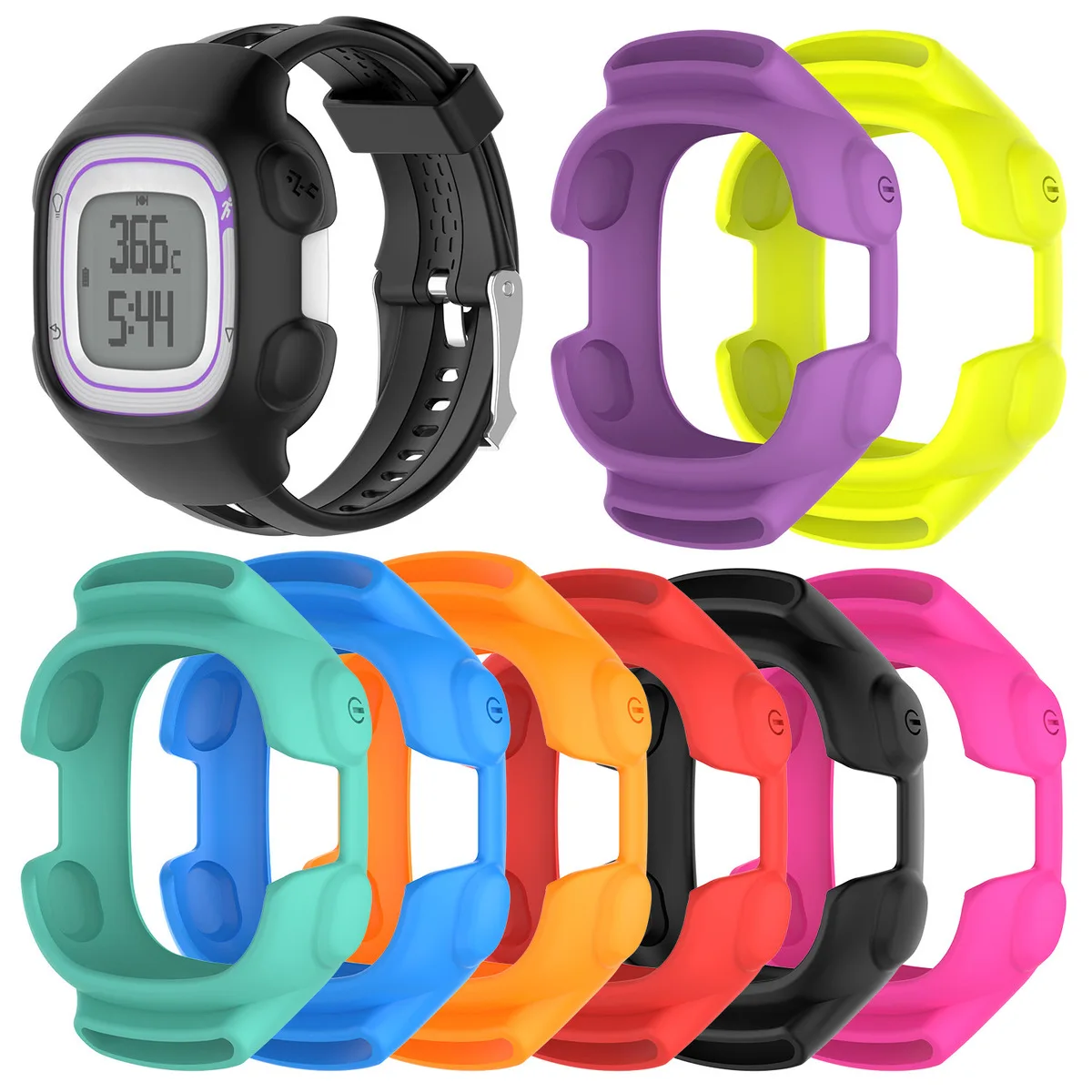 Высокое Качество ремешок для часов и canse Garmin Forerunner10 Forerunner 15 силикагель наручных