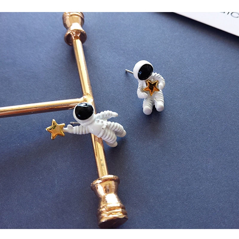 Женские серьги гвоздики в виде пентаграммы милые Креативные маленькие из сплава