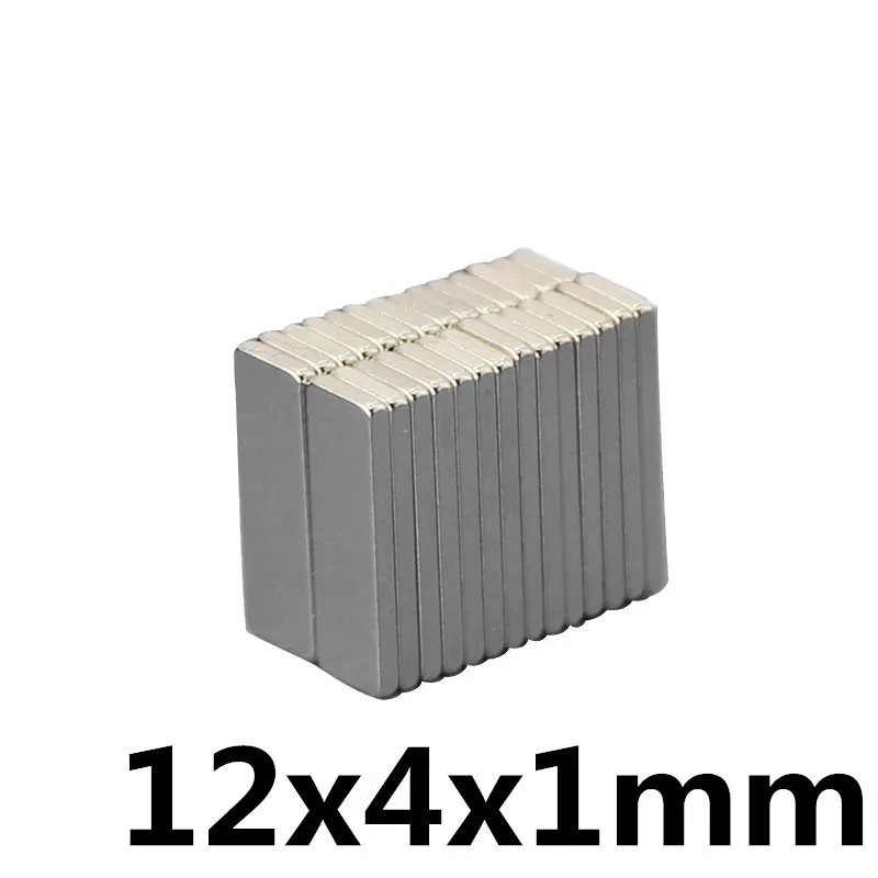20 шт 12x4x1 мм N35 супер сильные маленькие 12*4*1 мм Неодимовые Магниты редкоземельные мощные магниты
