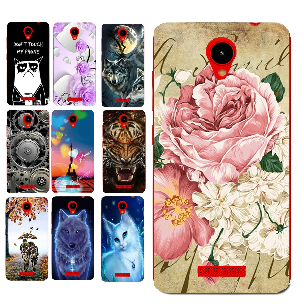 Floral Sleepy Darling Baby Cat Animal Case For Prestigio Wize G3 PSP3510DUO Back Cover Bag TPU Cases | Мобильные телефоны и