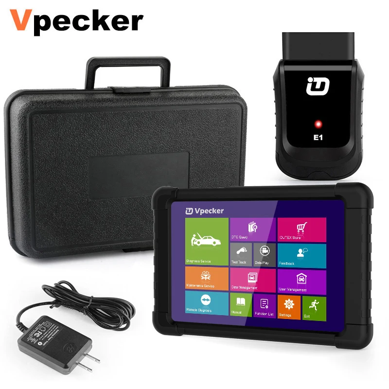 VPECKER E1 Wifi OBD2 Автомобильный сканер Easydiag масло EPB сброс ABS SAS подушка безопасности с планшетом бесплатное обновление ODB OBDII диагностический инструмент