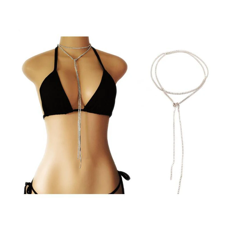 Новинка Модный кристалл Длинная кисточка ожерелье с кулоном для женщин