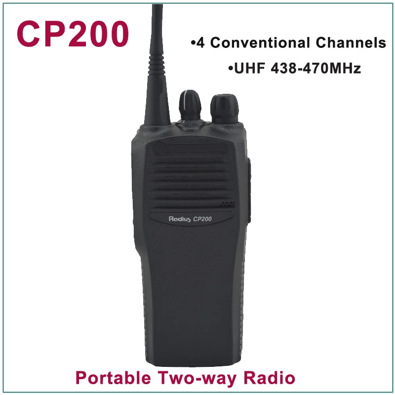 Совершенно новая портативная Двусторонняя радиостанция CP200 UHF 438-470 МГц с 4