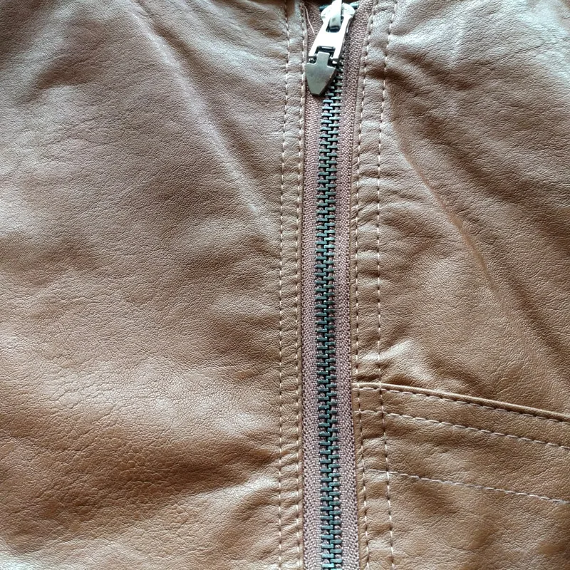 Куртка женская из искусственной кожи с капюшоном модный винтажный Байкерский