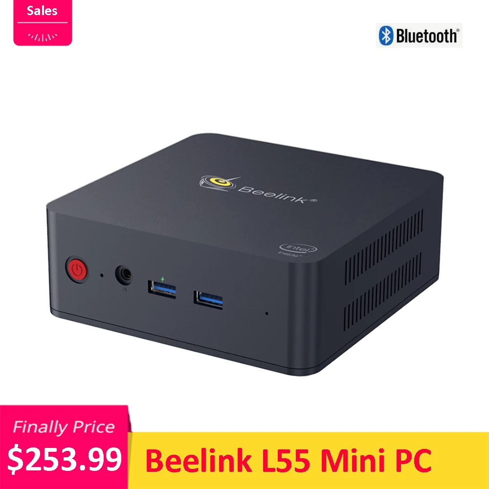Beelink L55 Мини ПК I3-5005U HD 8G 256G расширяемый 2 ТБ 5 дюйма HDD 1 SSD 4 ГГц + 8 WiFi 1000 Мбит/с USB3.0 TV Box |