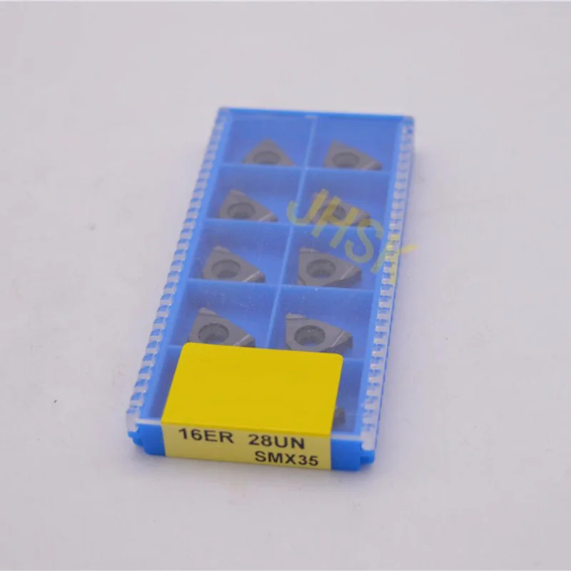 

10pcs 16ER 28UN SMX35 Carbide Insert For Threading Turning Tool Boring BAR