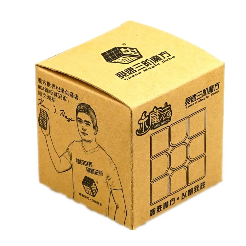 Yuxin магический куб 55 5 мм 3x3x3 3x3 скоростной черный/белый/без наклеек головоломка