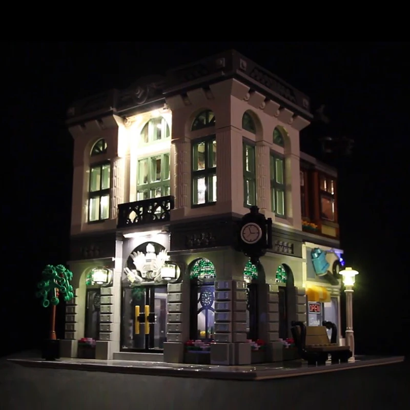 Светодиодный светильник для Lego 10251 строительный блок городская улица создателя