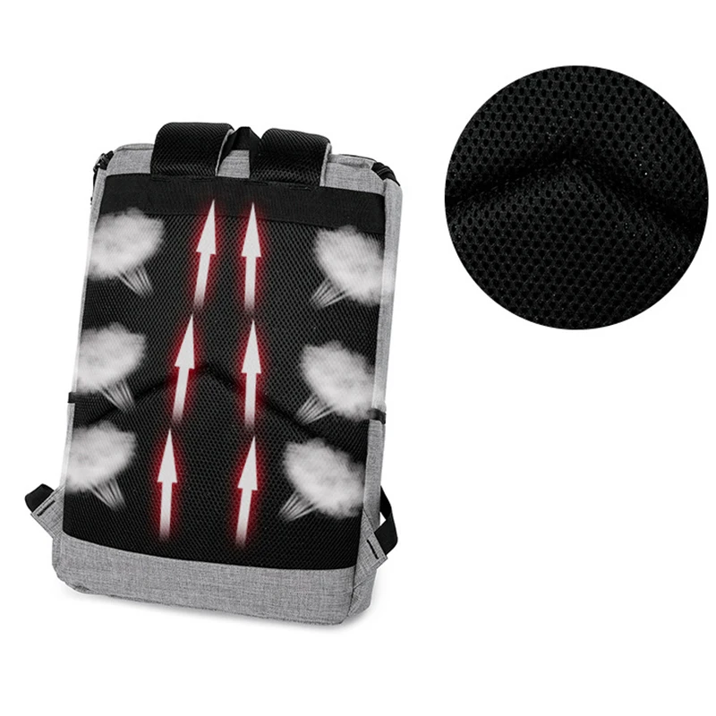 Рюкзак мужской из ткани Оксфорд Водонепроницаемый Школьный ранец для