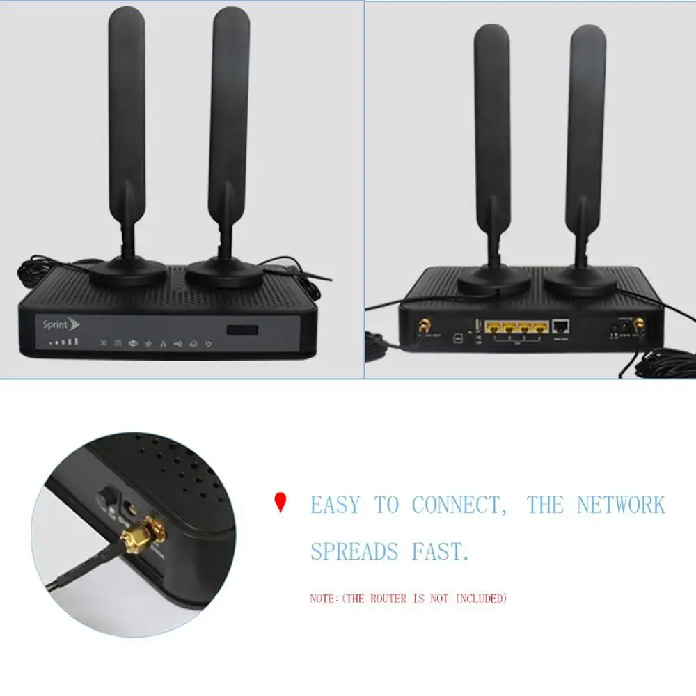 Внешняя Антенна Huawei B593 E5186 2 шт. два разъема SMA (маршрутизатор в комплект не входит)