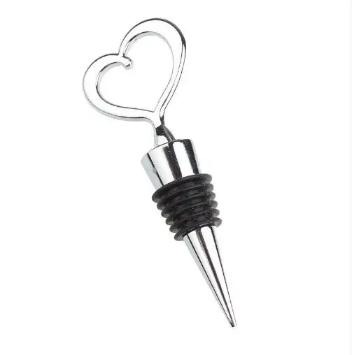 New 100 pcs Bottle opener Stopper Love heart shape wine stopper wedding favors and gifts party favours free shipping | Дом и сад