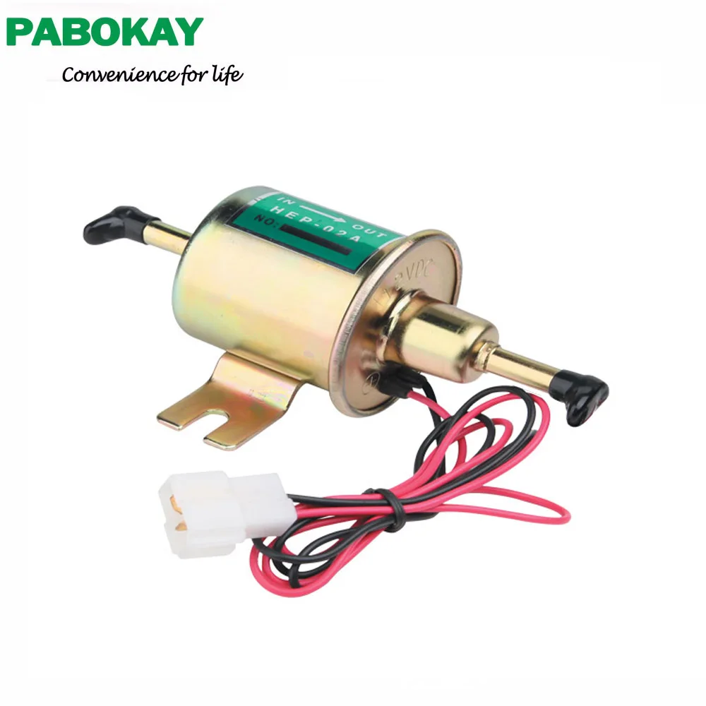 

Universal diesel petrol gasoline 12v electric fuel pump HEP-02A low pressure For Carburetor,Motorcycle,ATV HEP02A