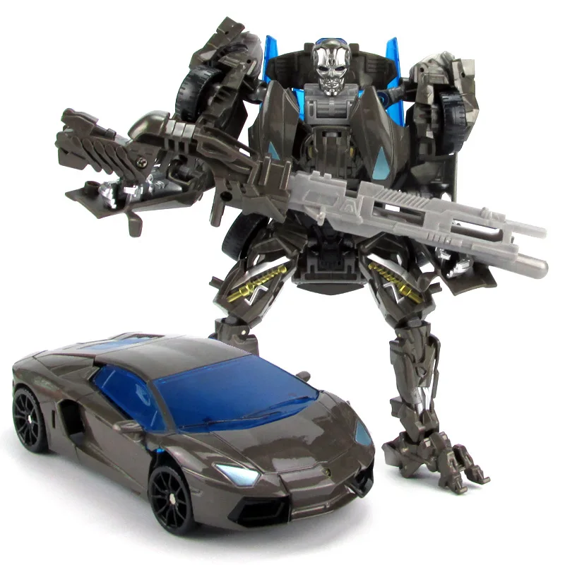 Синий грузовик робот-трансформер в машину трансформирующие игрушки развивающие