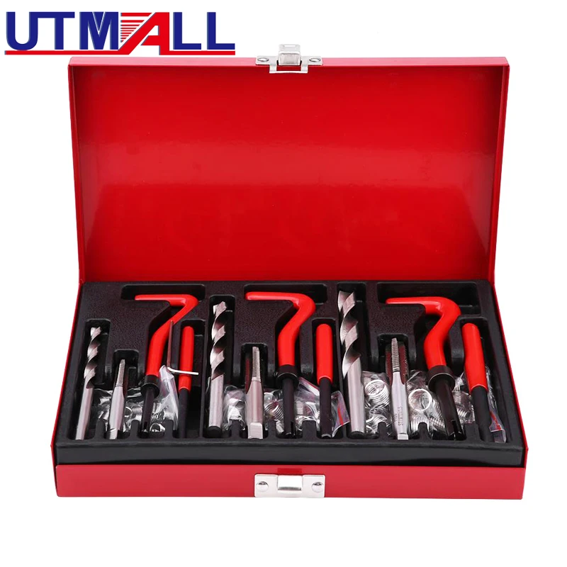 

88 Pcs Car Engine Block Restoring Damaged Thread Repair Tool Kit Set M6 M8 M10