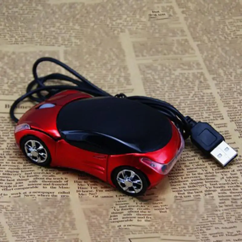 Мини 3D Автомобильная Форма USB оптическая проводная мышь инновационная 2 Фары мышь для настольного компьютера ноутбука мыши Совершенно новая