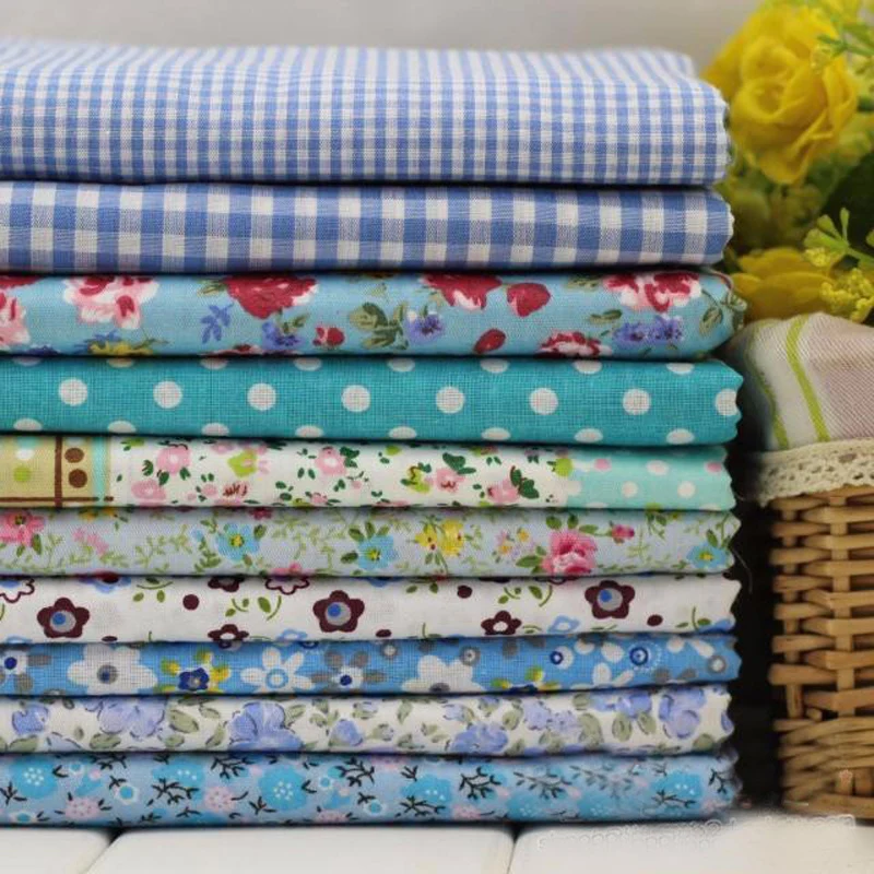 Хлопчатобумажная ткань для лоскутного шитья 94 шт. разные узоры 10 | Дом и сад