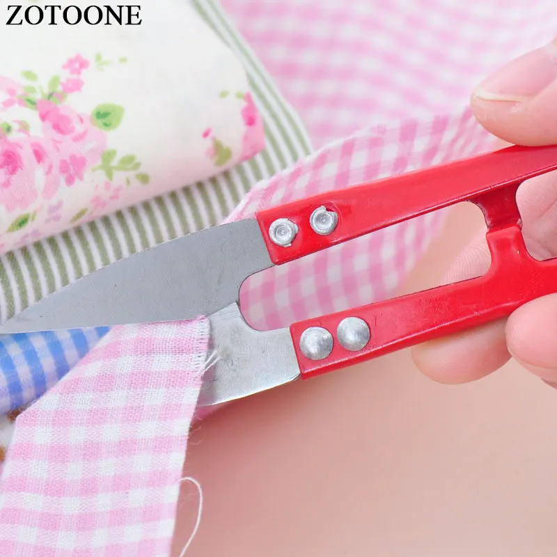 Ножницы ZOTOONE для рукоделия ткани вышивки случайный цвет ножницы крестиком